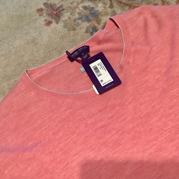 PETER MILLAR Excursionist Flex Sweater Scarlet Lily Merino Wool Men’s XL NWT - Picture 6 of 7